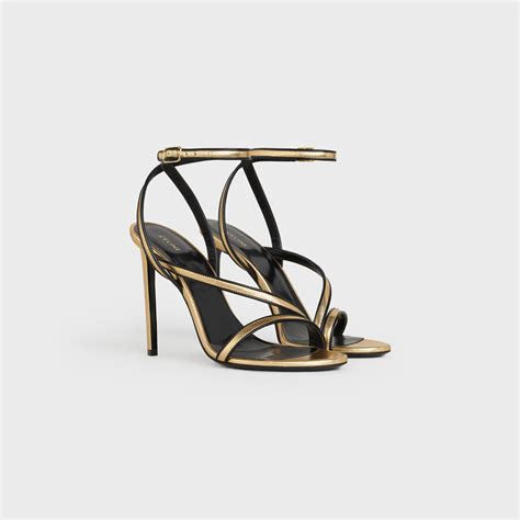 gold celine sandals|second hand celine sandals.